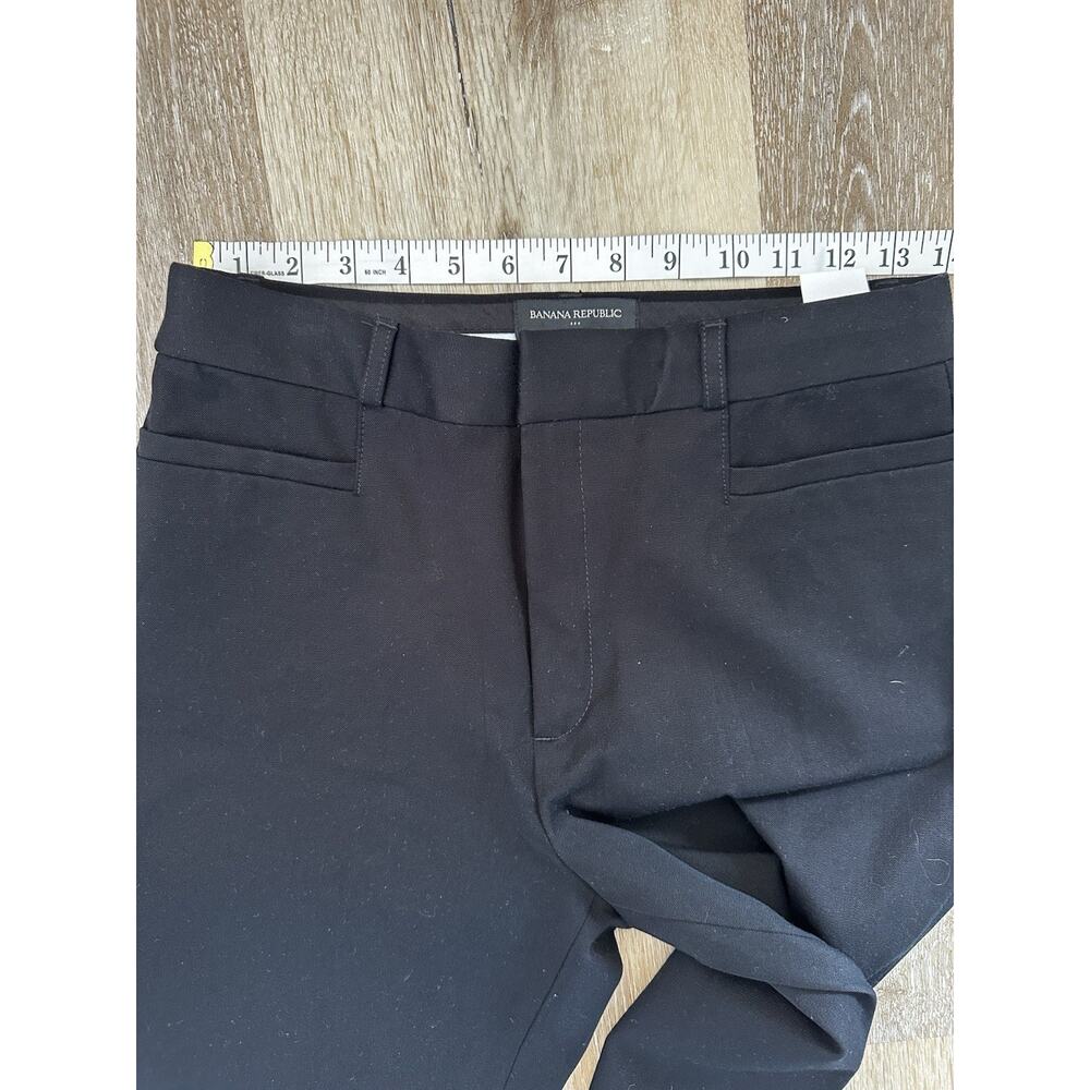 Banana Republic High Rise Sloan Pants Women 8 Black Ankle Stretch Career 26x26 - Picture 2 of 9